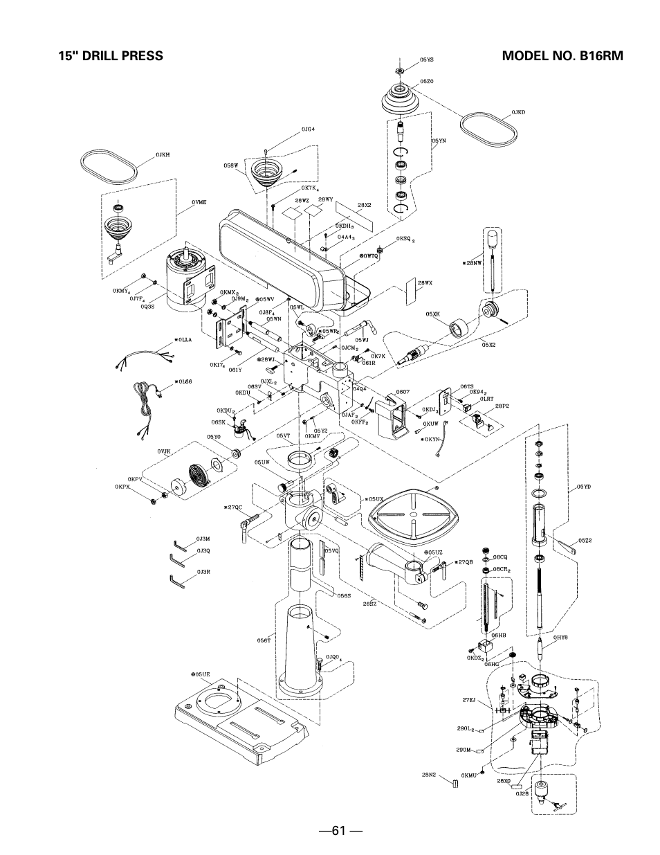 Hitachi B 16RM User Manual | Page 61 / 64