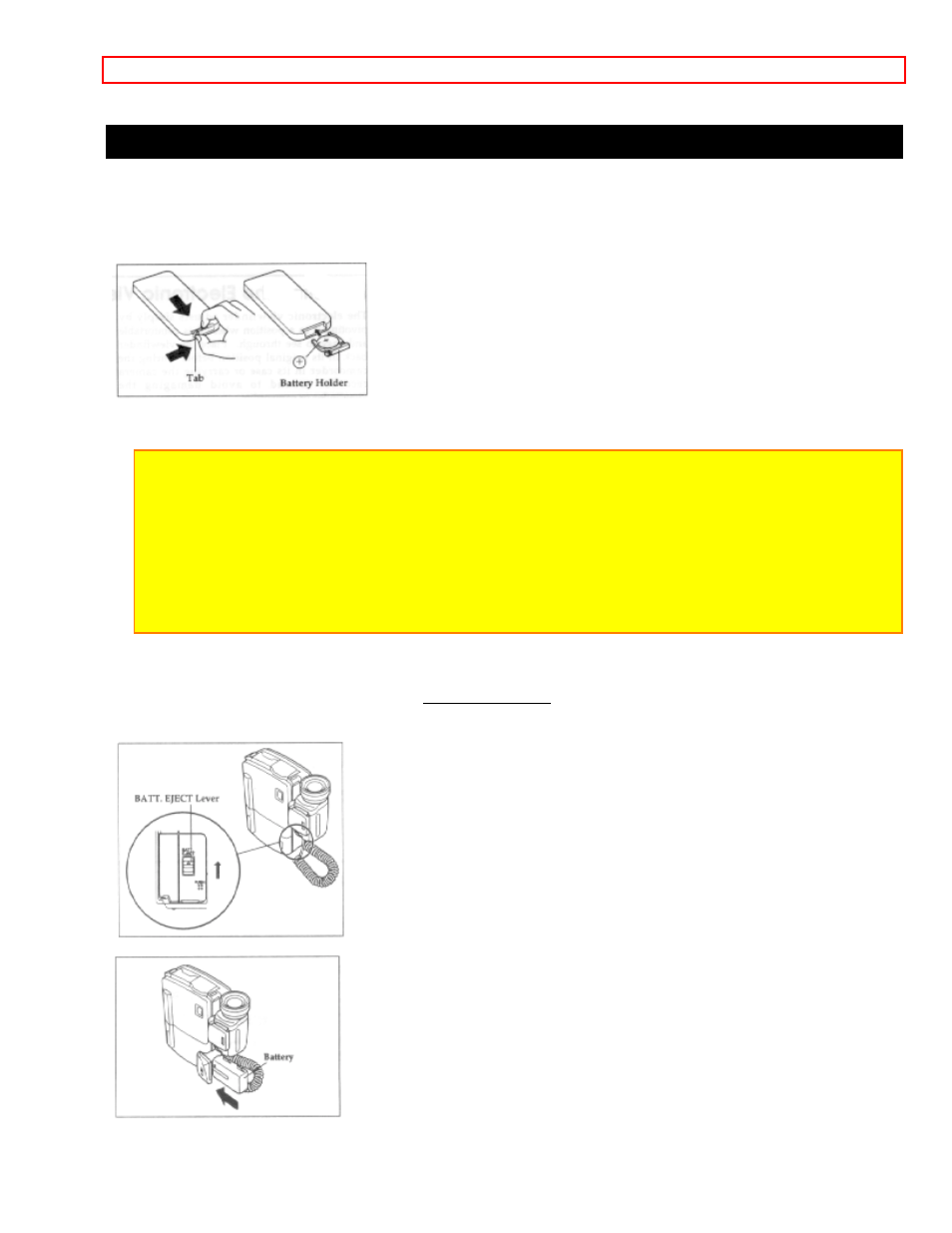 Loading batteries, Remote control battery, Camcorder battery | Hitachi VM-H100LA User Manual | Page 14 / 50