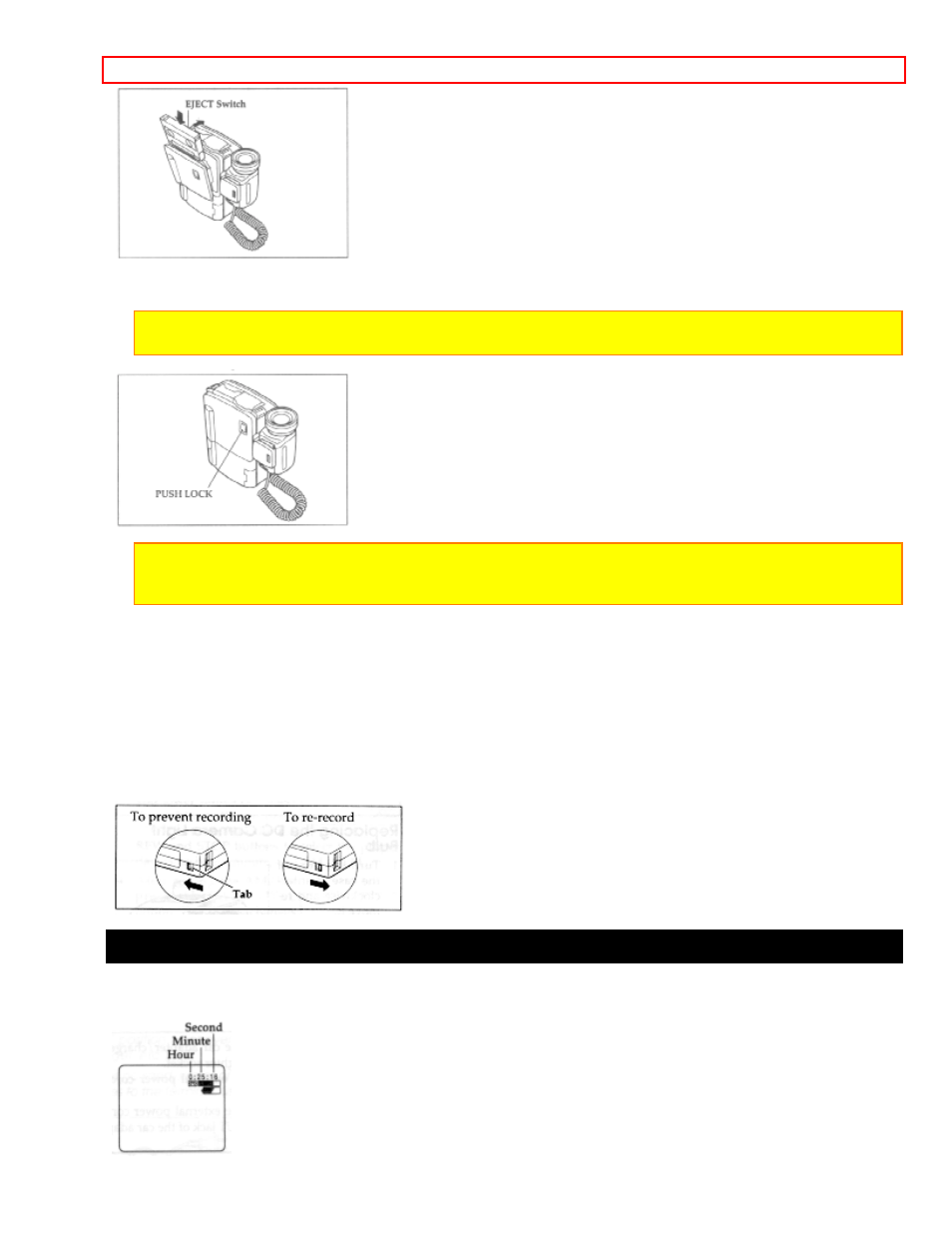 Using the linear time counter, Removing a cassette, Protecting recorded material | Hitachi VM-H100LA User Manual | Page 17 / 50