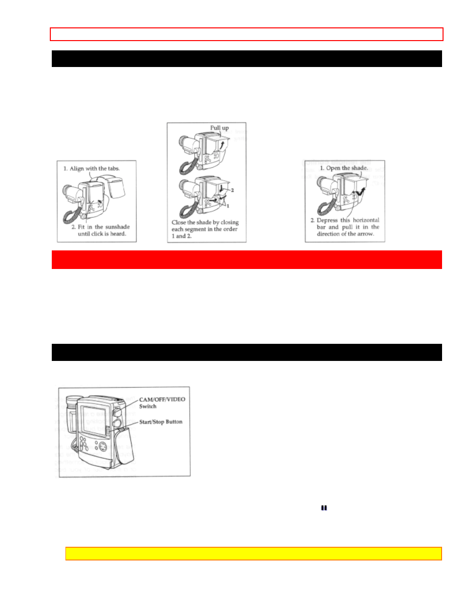 Using the sunshade of the lcd screen, Basic techniques, Making a basic recording | Hitachi VM-H100LA User Manual | Page 23 / 50