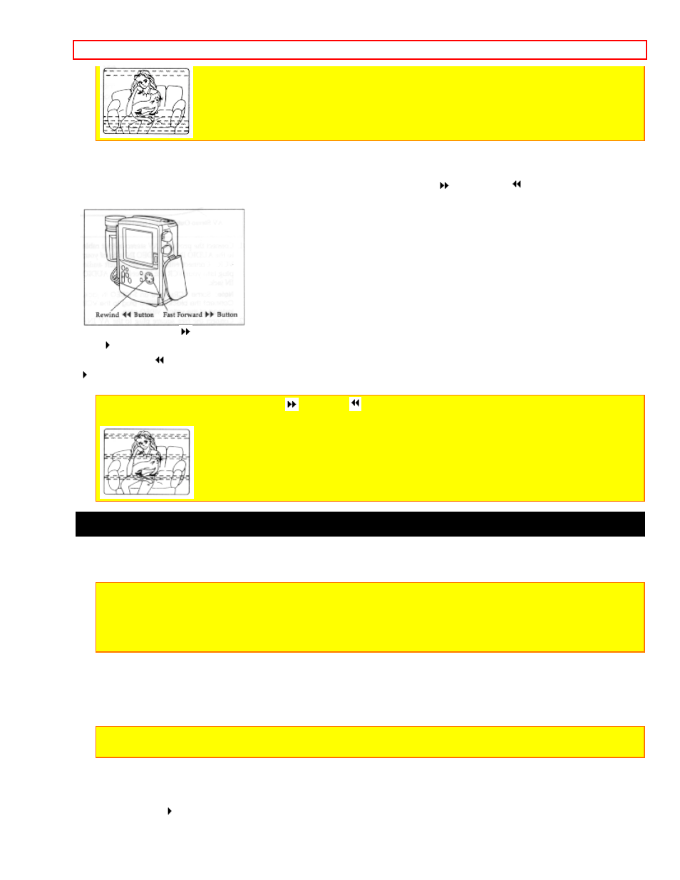 Playing back your recording on your tv, Using forward and reverse search, Connecting to a television with a vcr attached | Hitachi VM-H100LA User Manual | Page 25 / 50