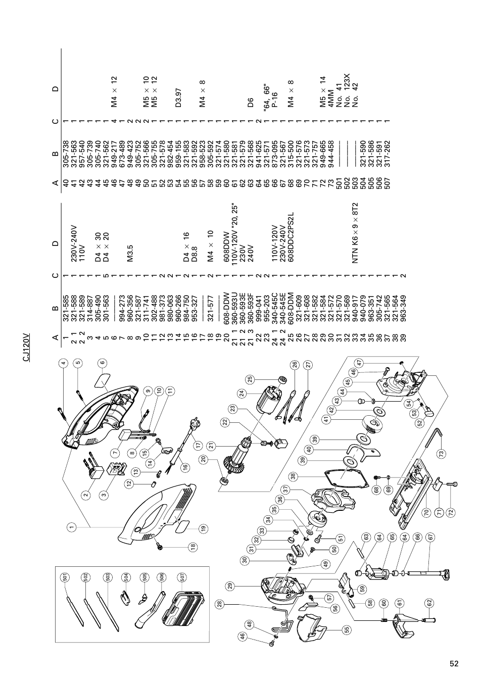 Hitachi CJ120V User Manual | Page 53 / 58