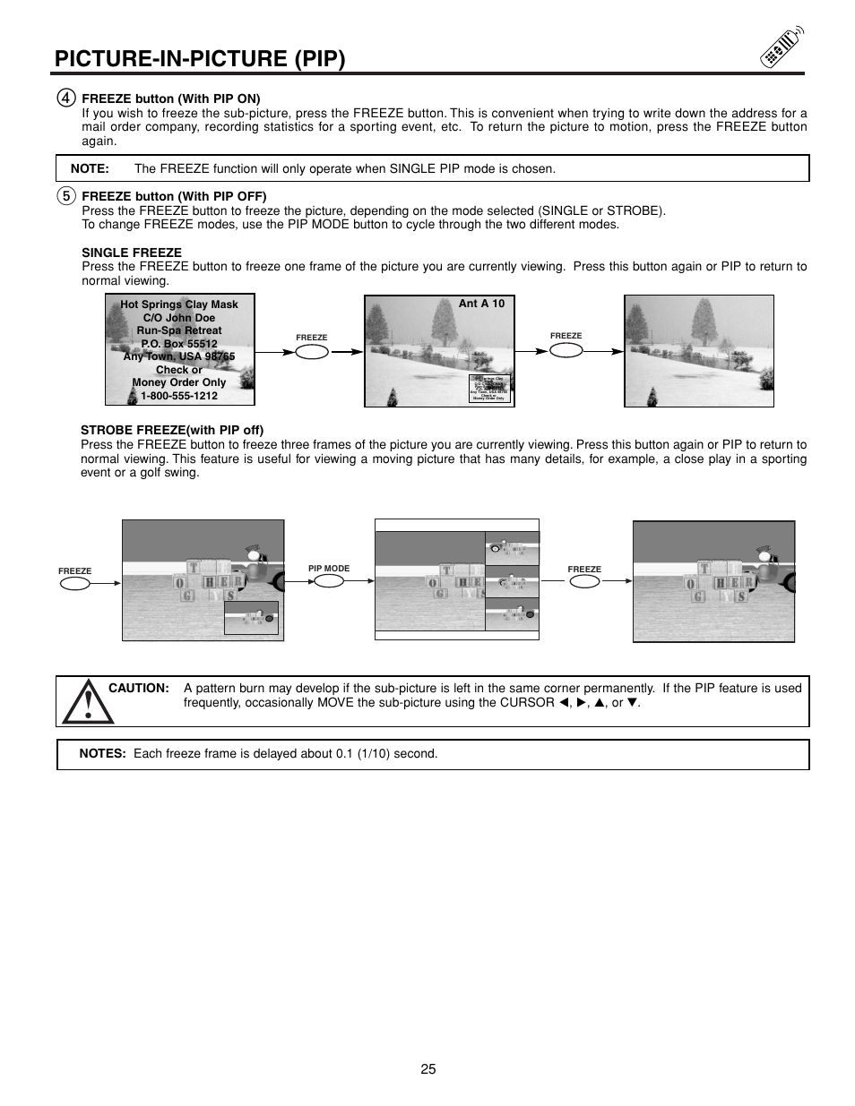 Picture-in-picture (pip) | Hitachi 43FDX15B  EN User Manual | Page 25 / 68