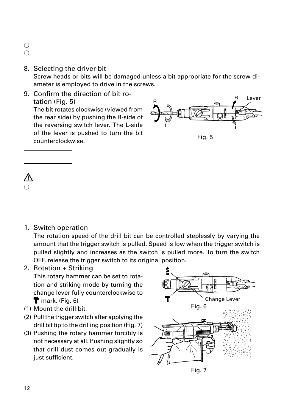 How to use | Hitachi DH 24PD User Manual | Page 12 / 28