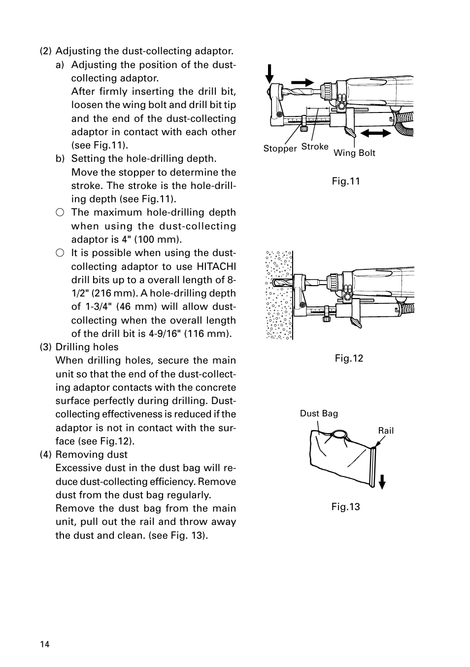 Hitachi DH 24PD User Manual | Page 14 / 28