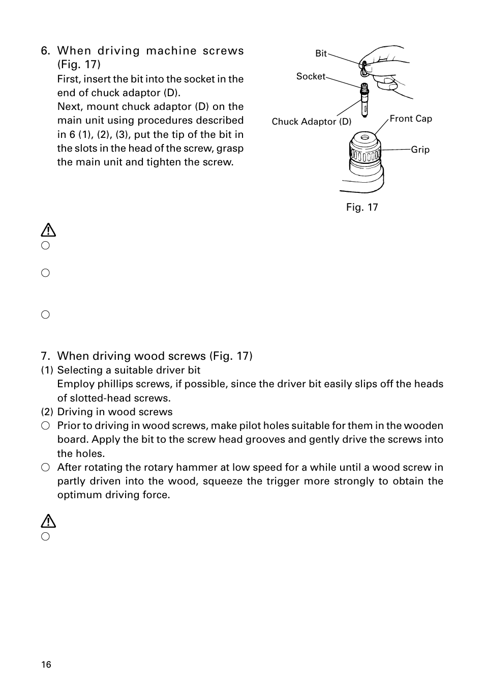 Hitachi DH 24PD User Manual | Page 16 / 28