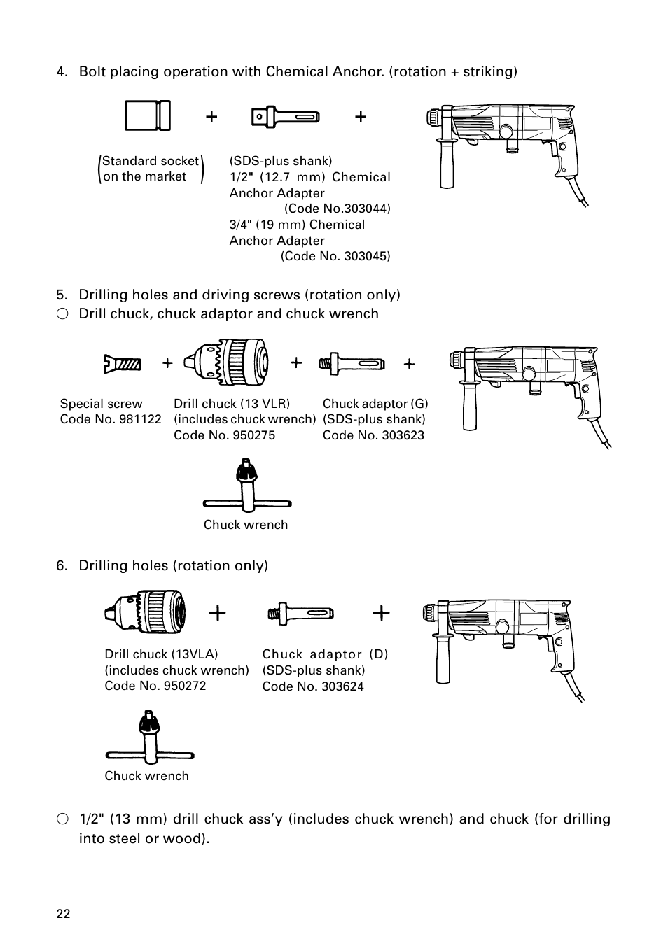 Hitachi DH 24PD User Manual | Page 22 / 28