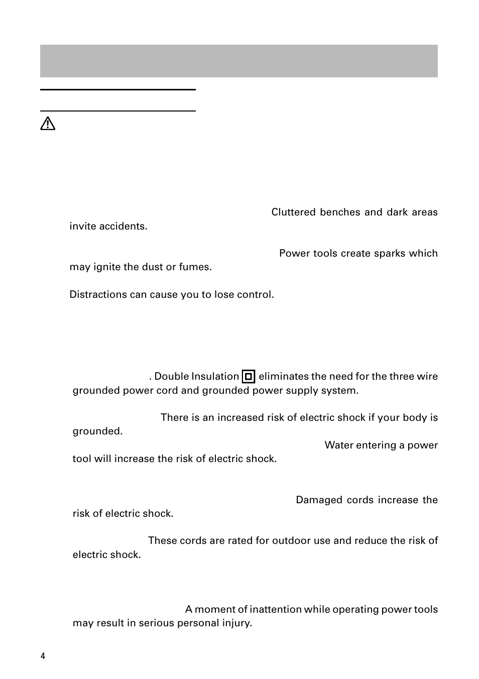 Safety, Warning | Hitachi DH 24PD User Manual | Page 4 / 28