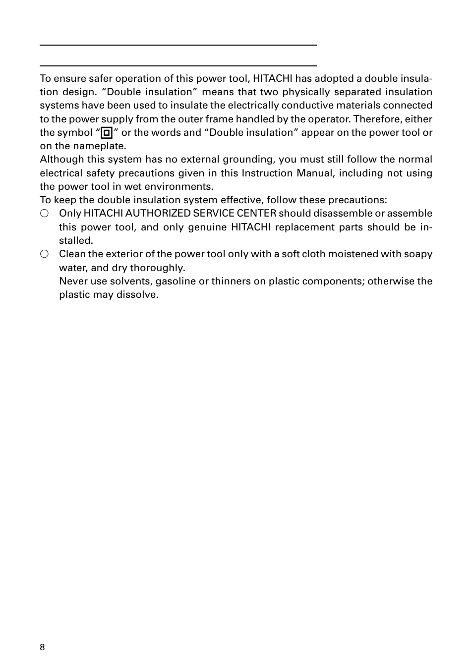 Hitachi DH 24PD User Manual | Page 8 / 28
