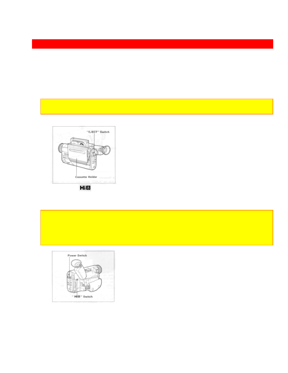 Making a sample camera recording | Hitachi VM-H39A User Manual | Page 29 / 83