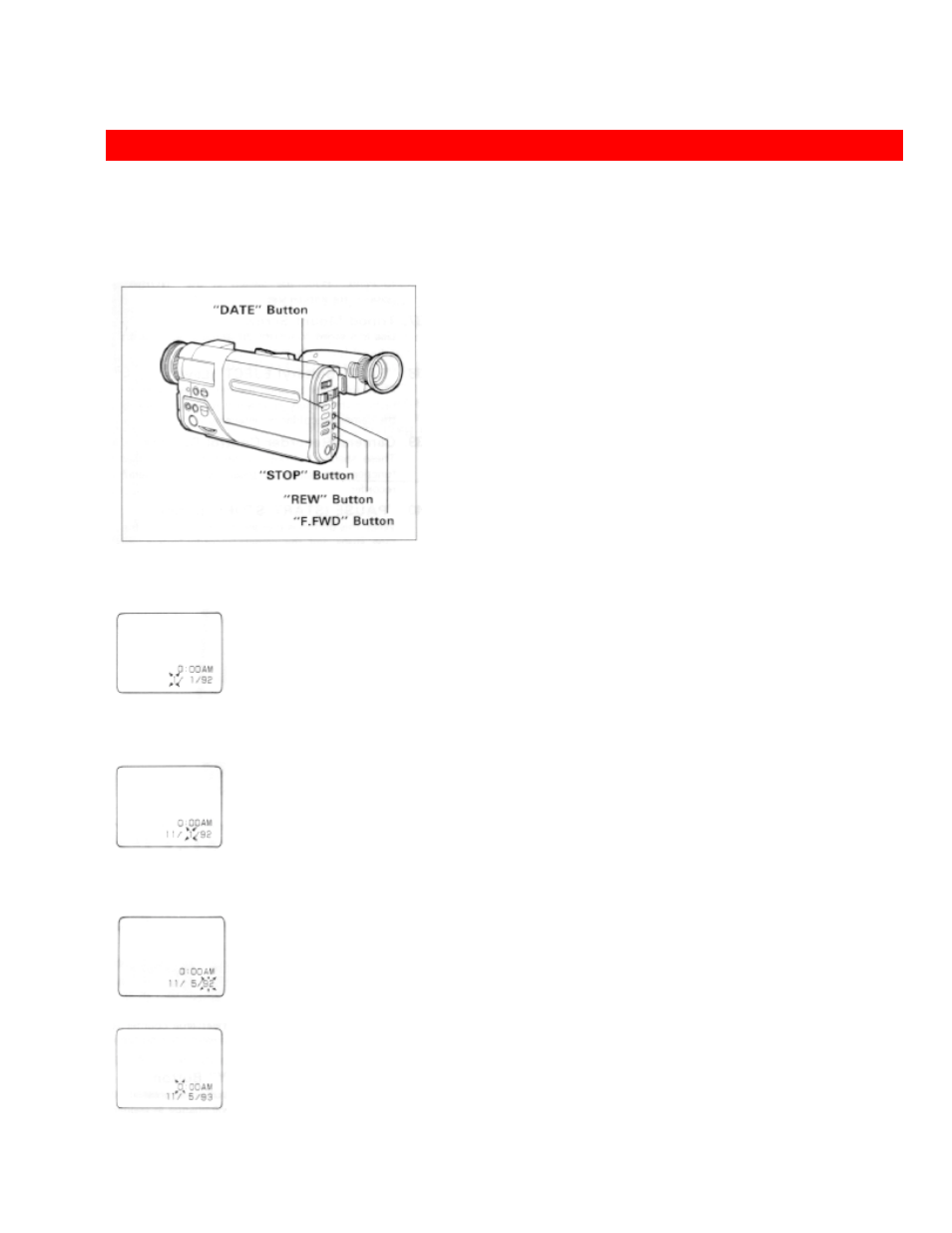 Date/time setting | Hitachi VM-H39A User Manual | Page 36 / 83