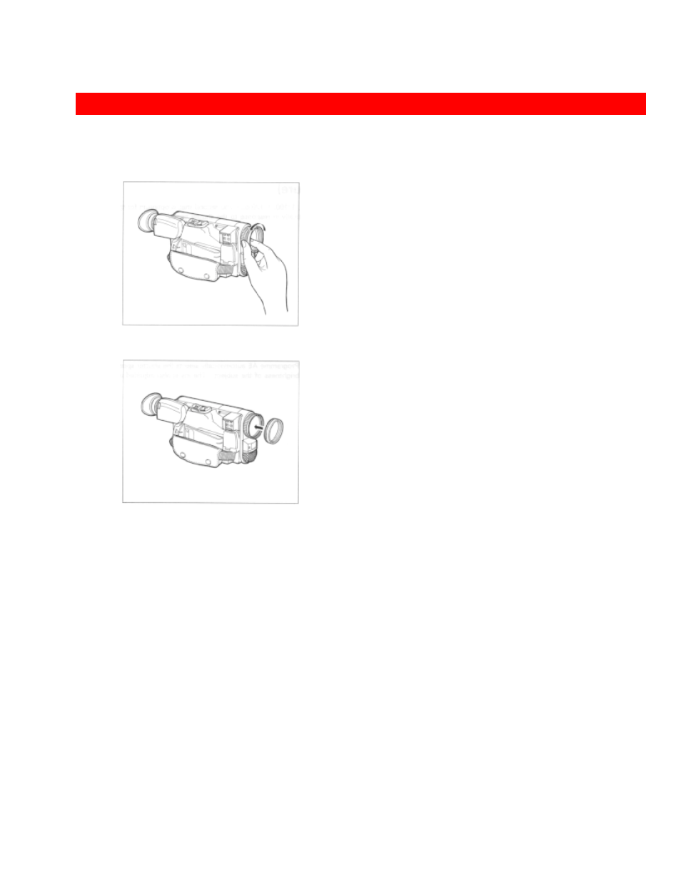 Attaching the tele or wide converter | Hitachi VM-H39A User Manual | Page 69 / 83