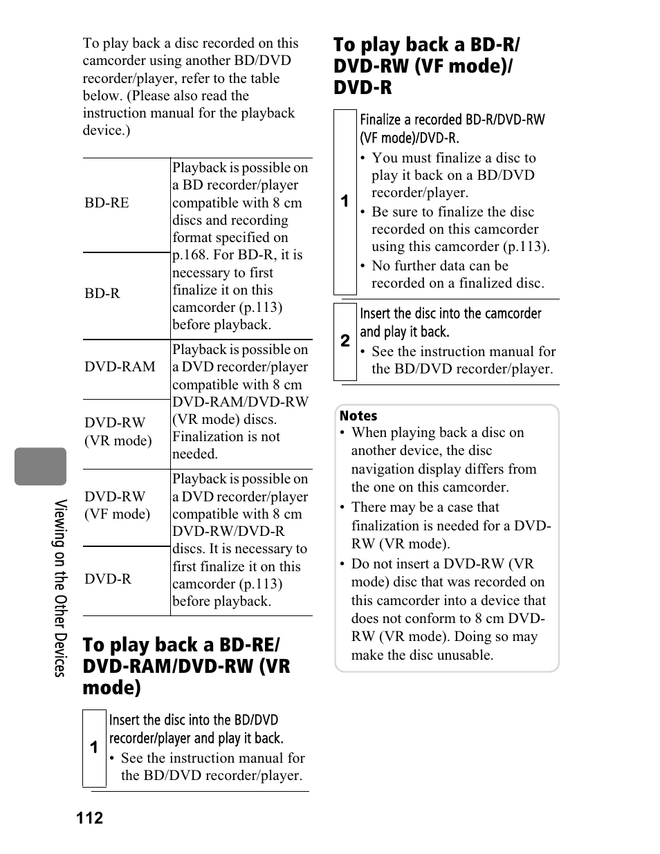 Hitachi DZ-BD70A User Manual | Page 112 / 183