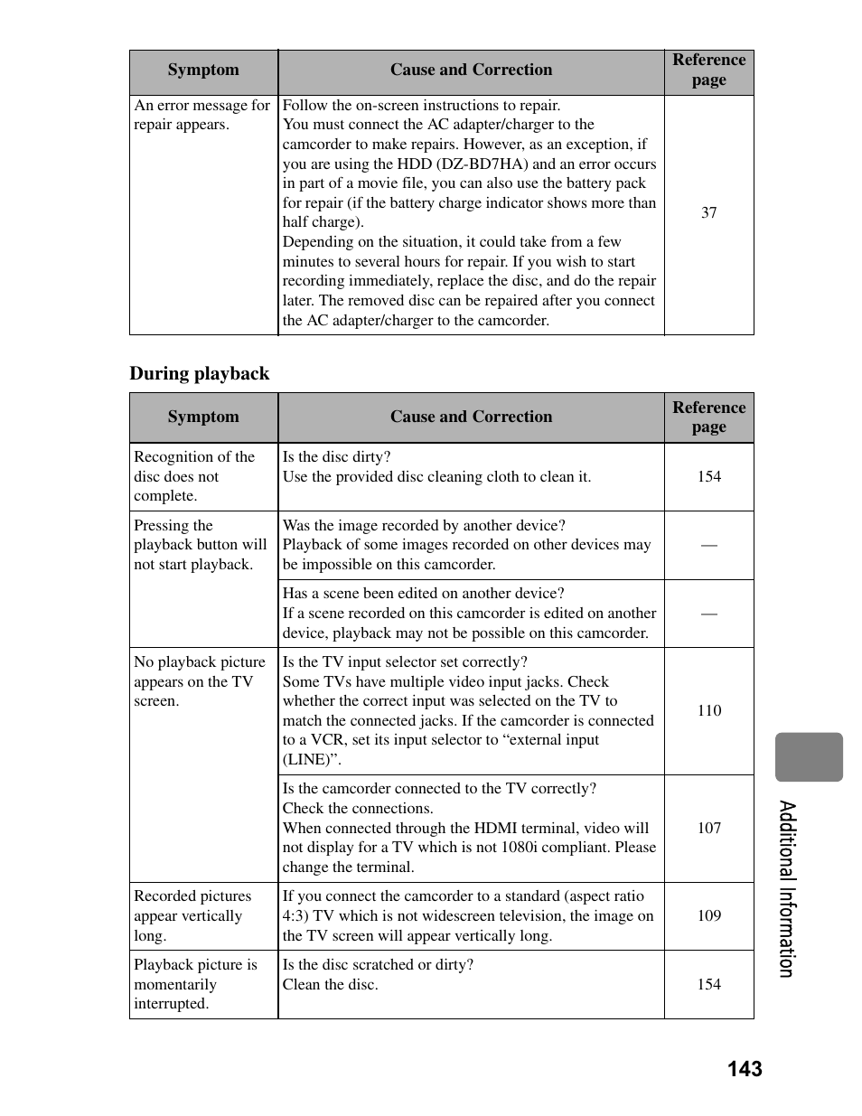 Hitachi DZ-BD70A User Manual | Page 143 / 183