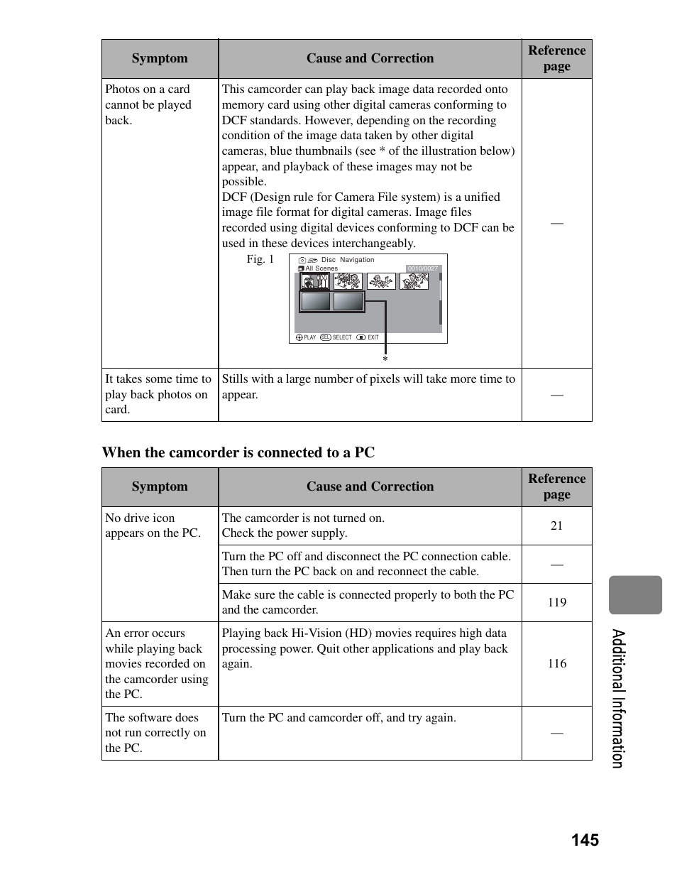 145 a dd itio na l in fo rm at io n | Hitachi DZ-BD70A User Manual | Page 145 / 183