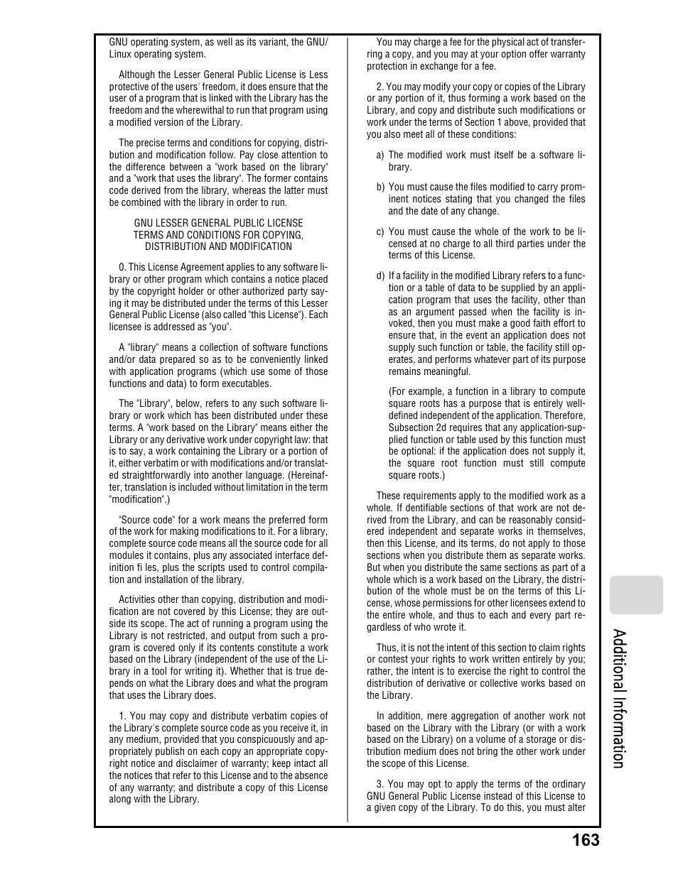 163 a dd itio na l in fo rm at io n | Hitachi DZ-BD70A User Manual | Page 163 / 183