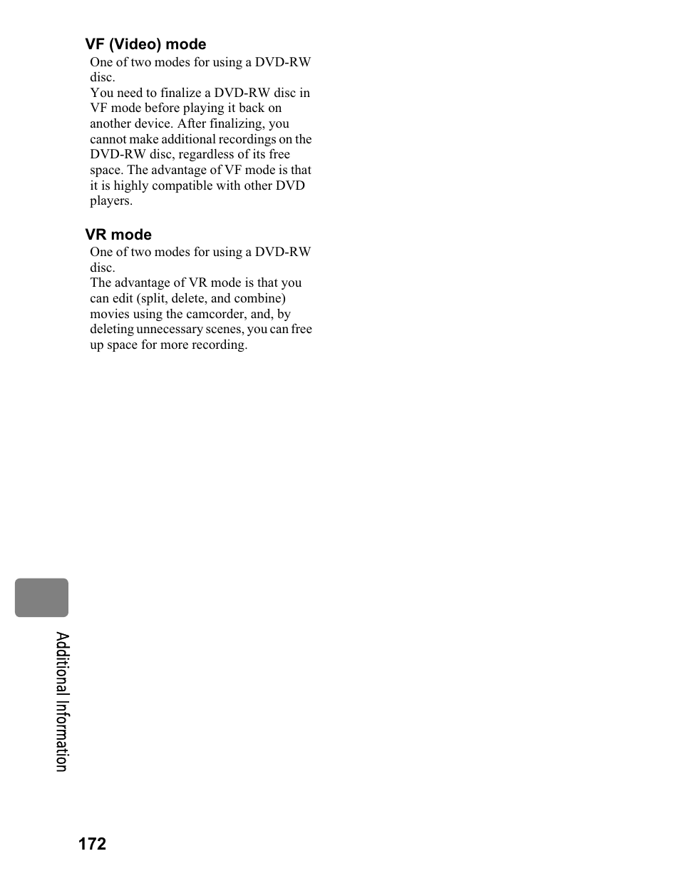 Hitachi DZ-BD70A User Manual | Page 172 / 183