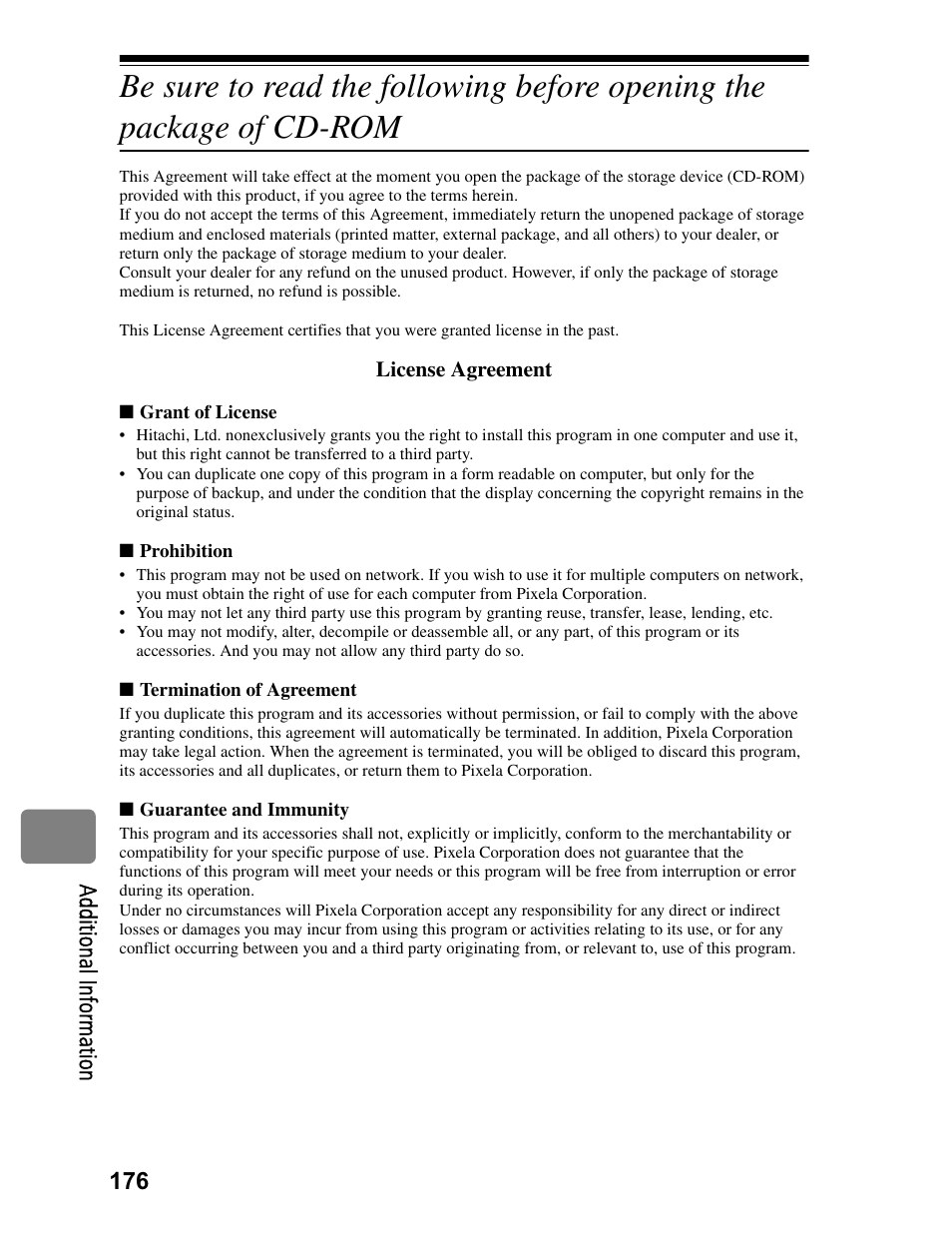 Hitachi DZ-BD70A User Manual | Page 176 / 183