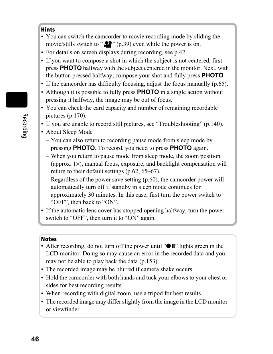 Hitachi DZ-BD70A User Manual | Page 46 / 183