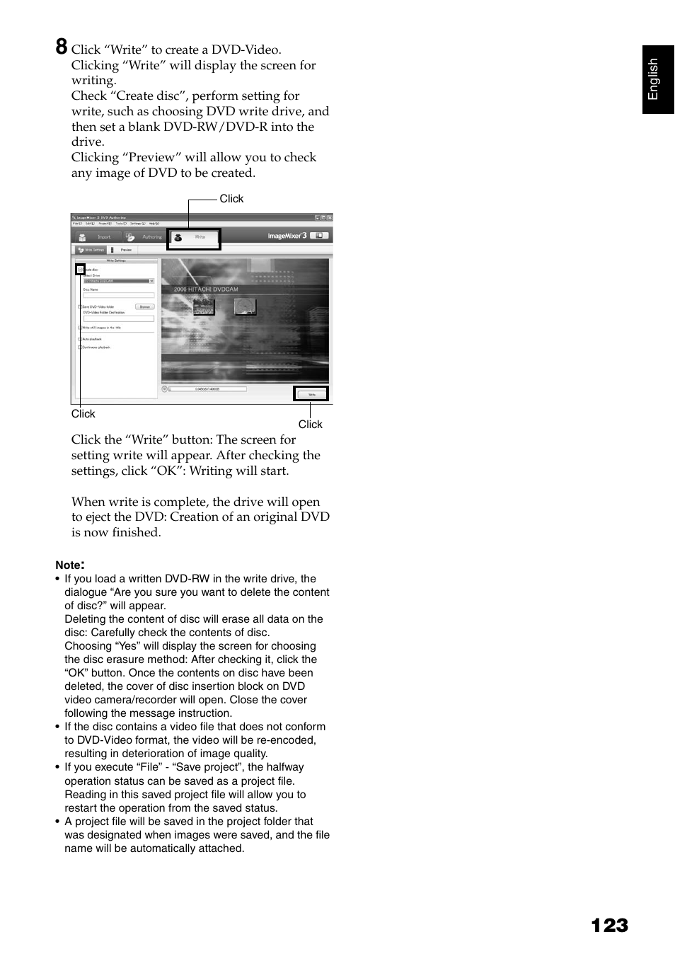 Hitachi DZ-GX5040E User Manual | Page 123 / 155