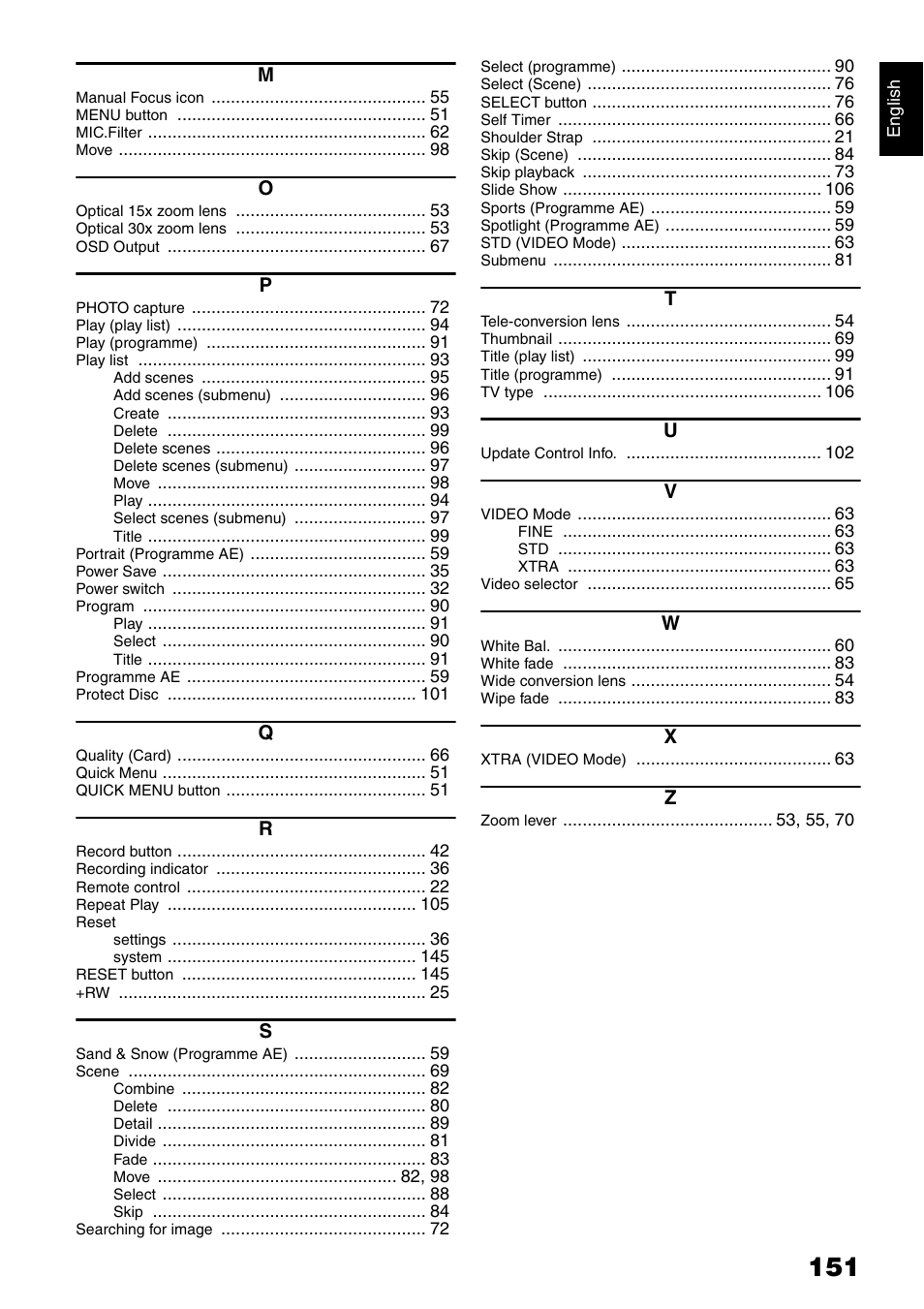Hitachi DZ-GX5040E User Manual | Page 151 / 155