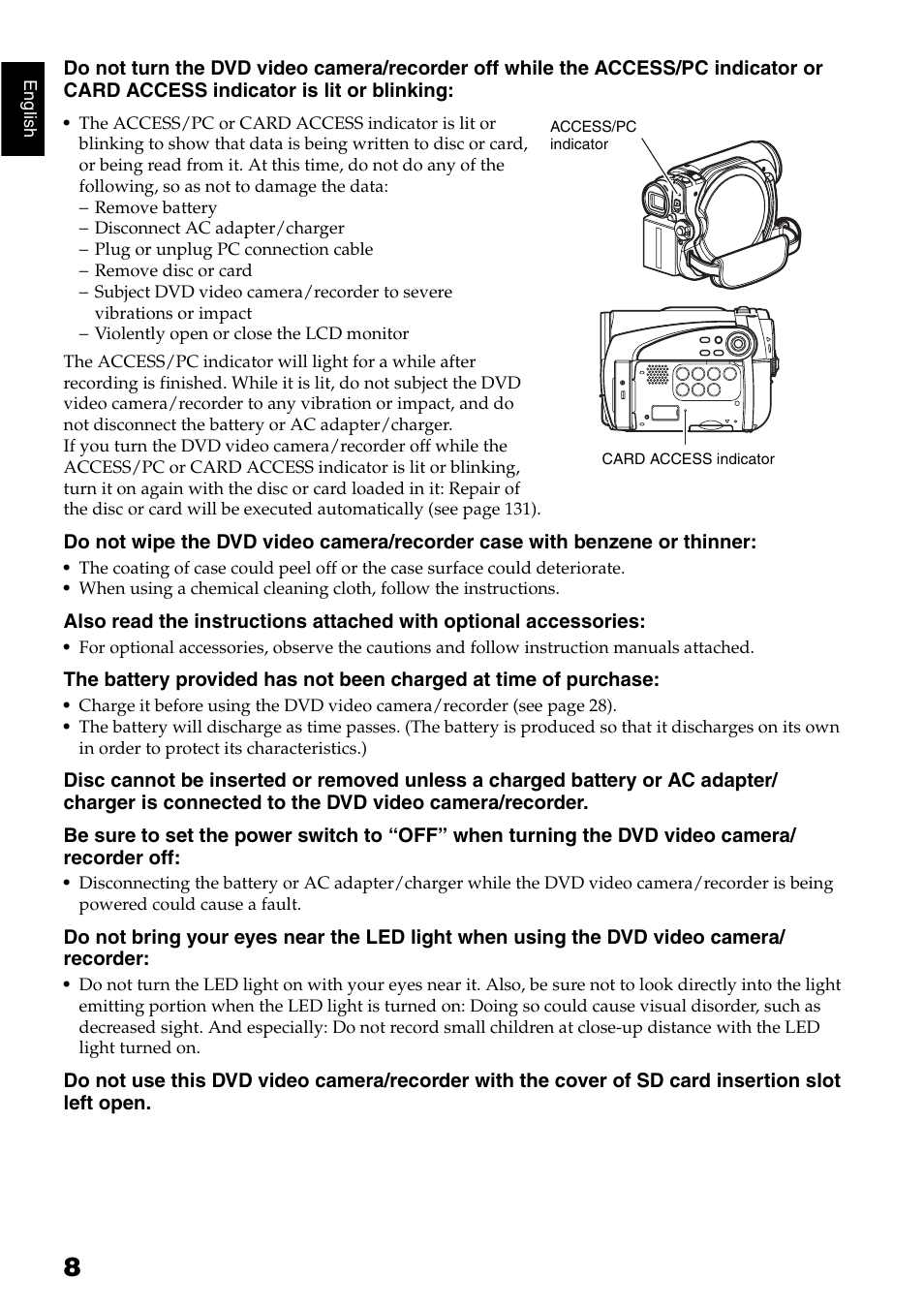 Hitachi DZ-GX5040E User Manual | Page 8 / 155