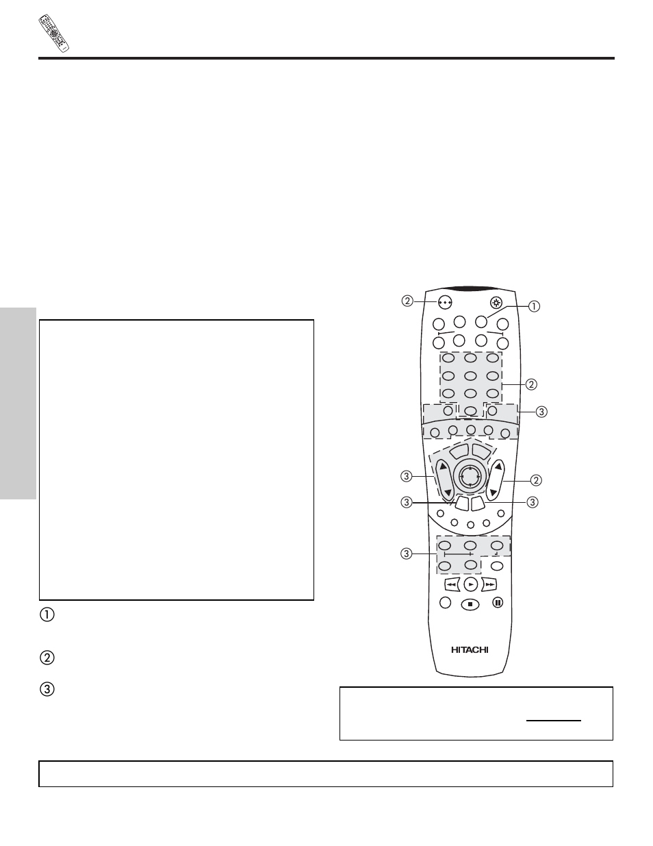 Using the remote to control cable box functions, The remote control, My cable box code is | Hitachi 32HDT50 User Manual | Page 36 / 84