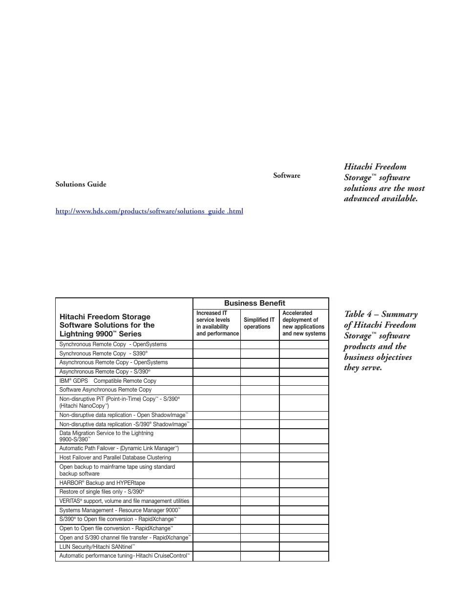 Hitachi freedom storage | Hitachi 9900 Series User Manual | Page 42 / 80