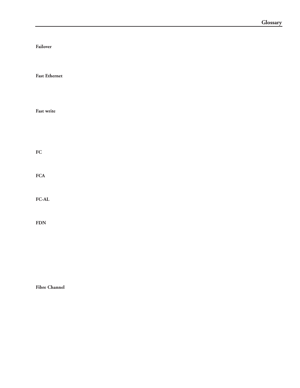 Glossary | Hitachi 9900 Series User Manual | Page 66 / 80