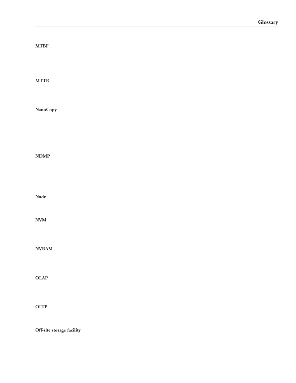 Glossary | Hitachi 9900 Series User Manual | Page 74 / 80