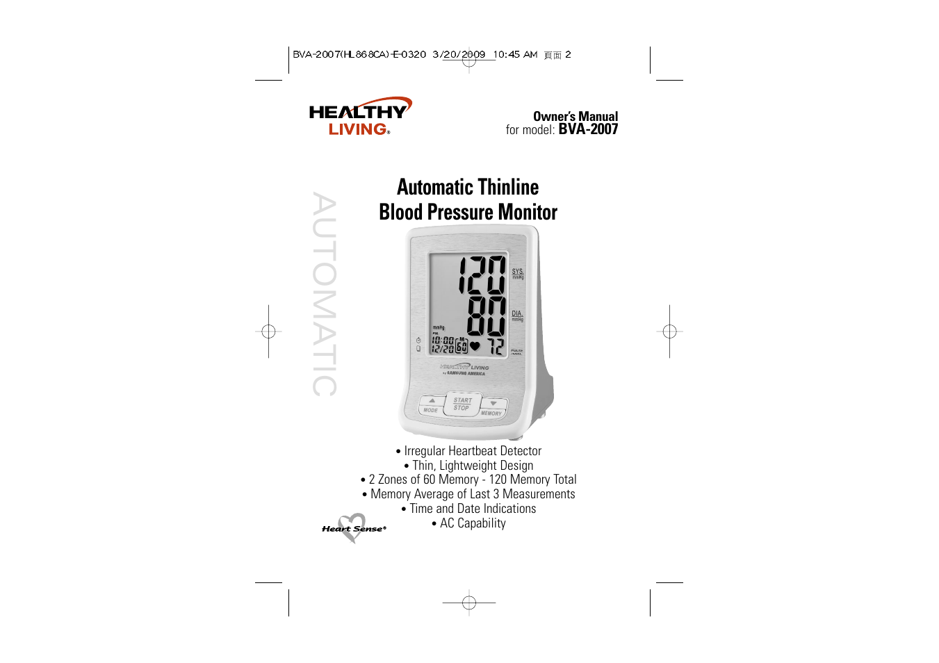 Hitachi BVA-2007 User Manual | 66 pages