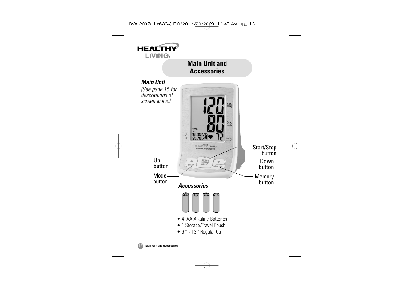 Hitachi BVA-2007 User Manual | Page 13 / 66