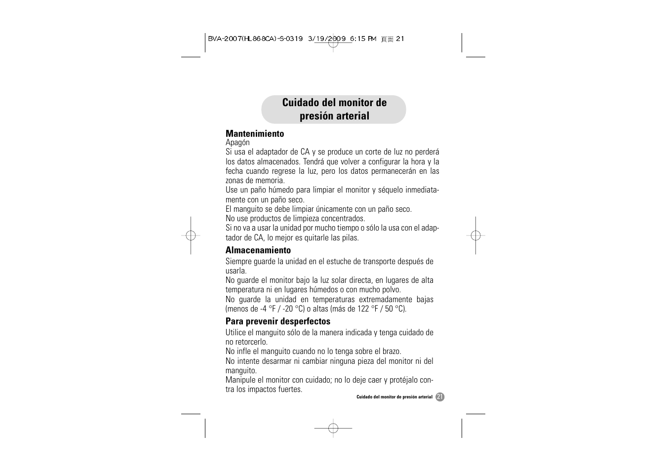 Hitachi BVA-2007 User Manual | Page 54 / 66