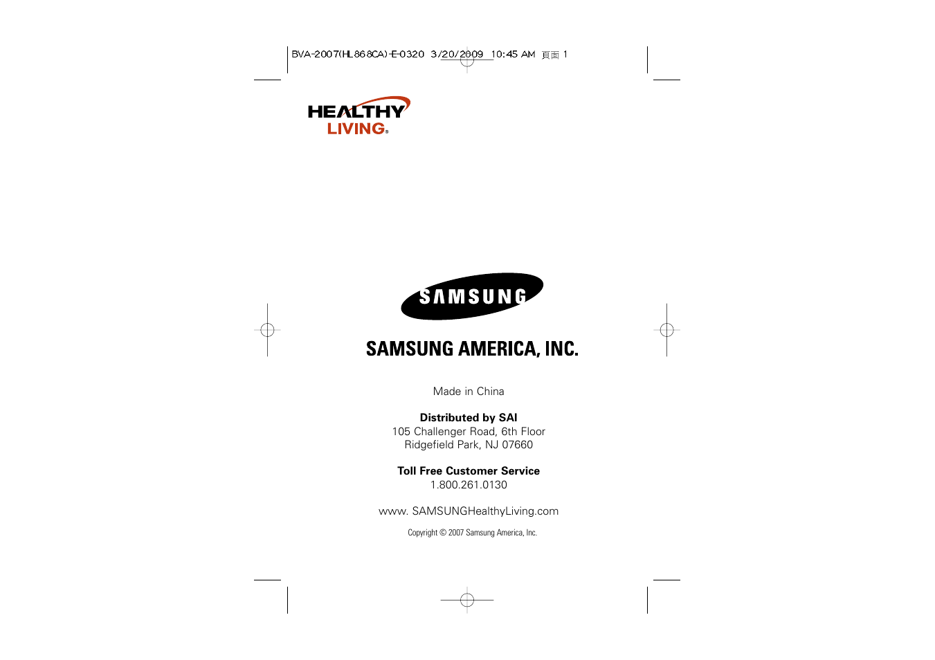 Bva-2007(hl868ca)-e-0320 | Hitachi BVA-2007 User Manual | Page 66 / 66