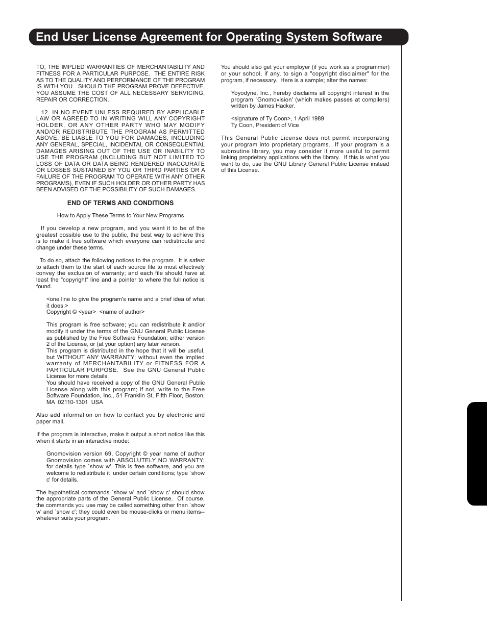 License ag reement s | Hitachi 42HDS69 User Manual | Page 71 / 80