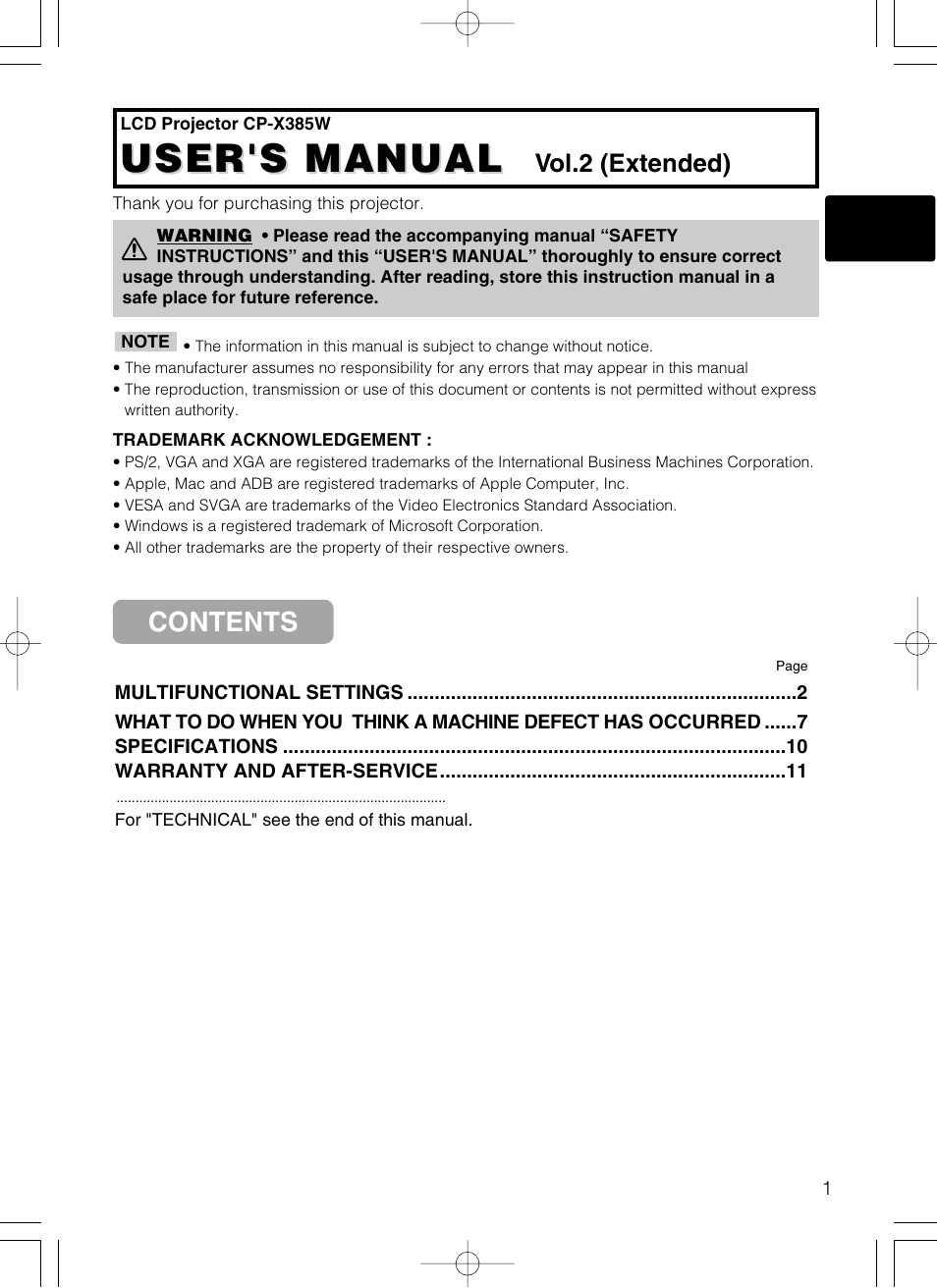 Hitachi CP-X385W User Manual | Page 31 / 53