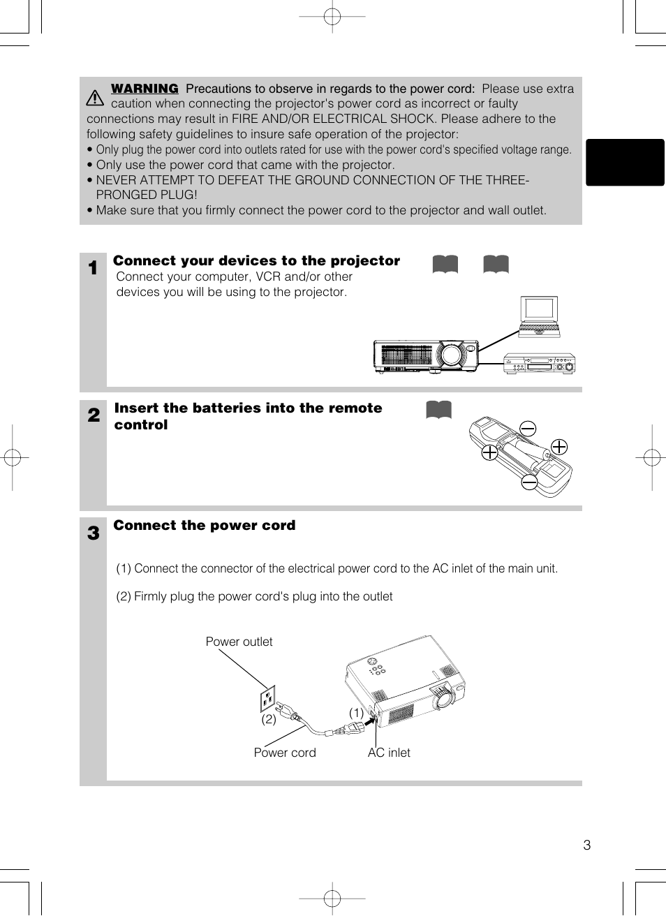 Hitachi CP-X385W User Manual | Page 4 / 53