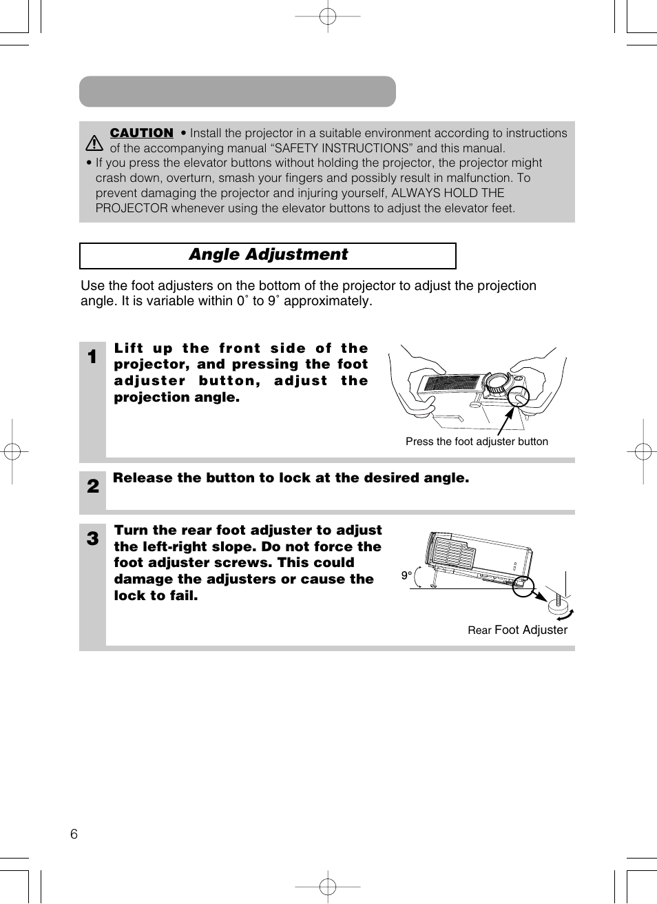 Setting up the projector | Hitachi CP-X385W User Manual | Page 7 / 53