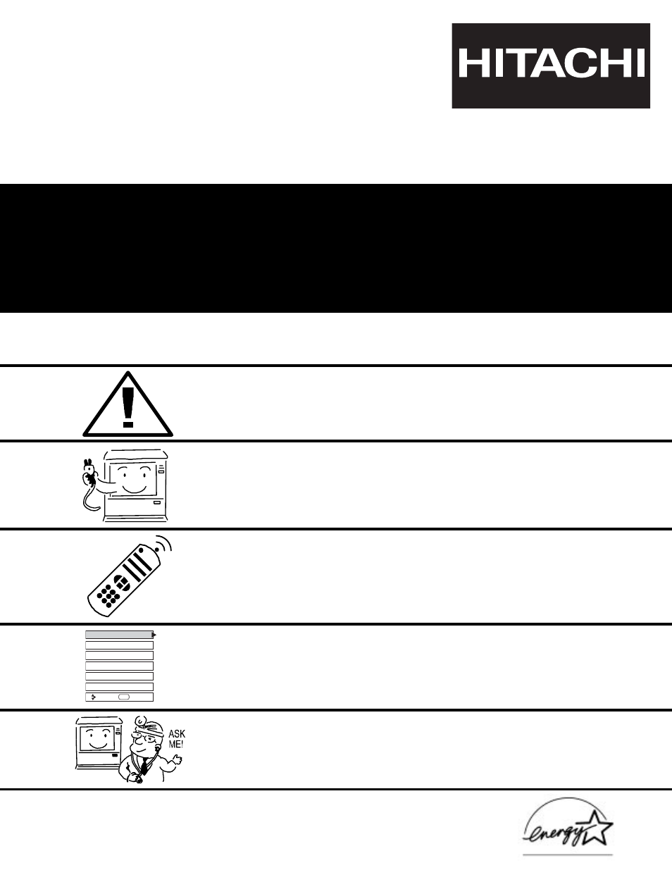 Hitachi 51S500 User Manual | 72 pages