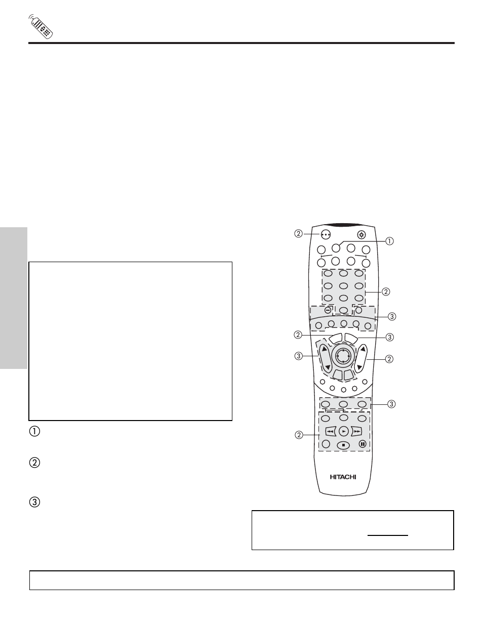 Using the remote to control vcr functions, The remote control, My vcr code is | Hitachi 51S500 User Manual | Page 30 / 72