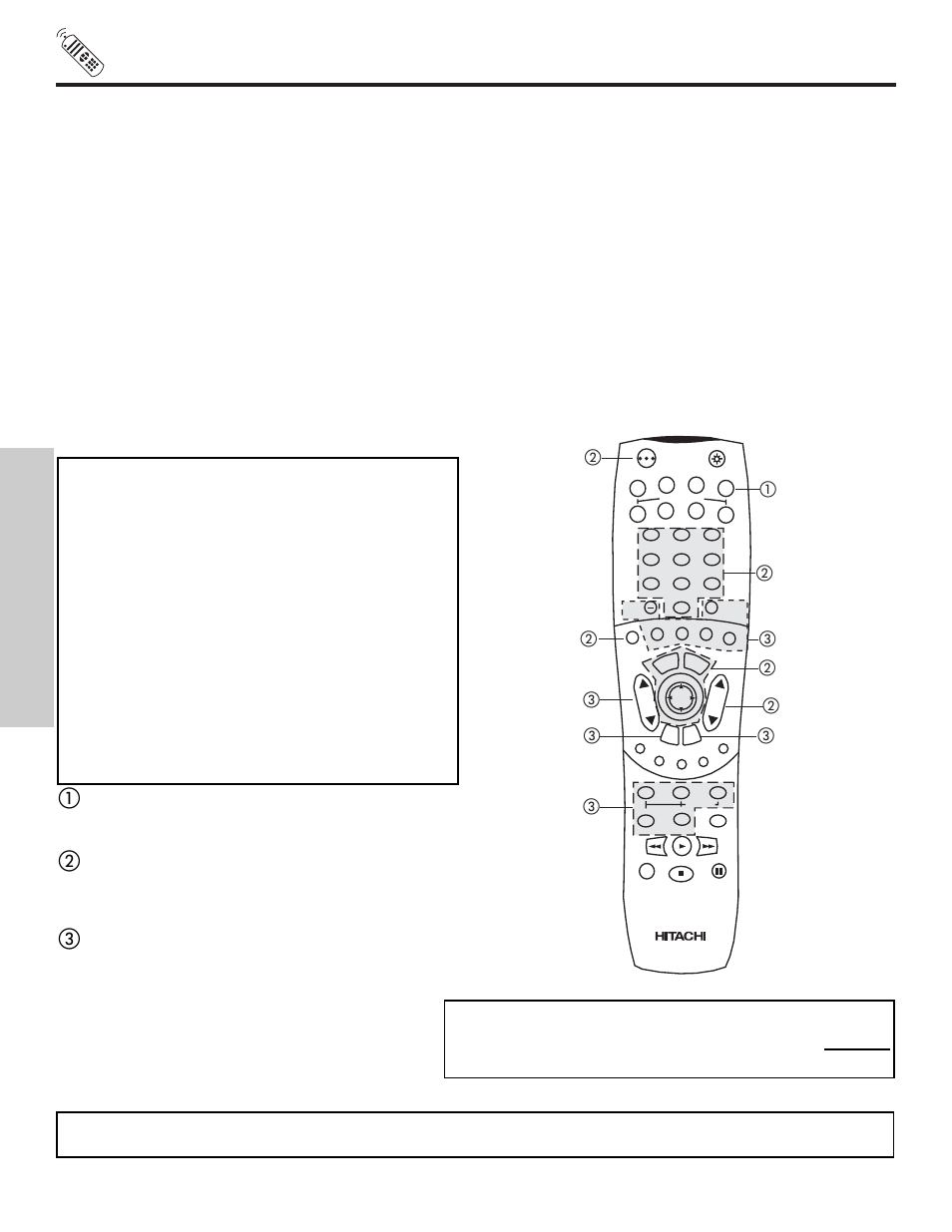 The remote control, My satellite receiver/stb code is | Hitachi 51S500 User Manual | Page 32 / 72