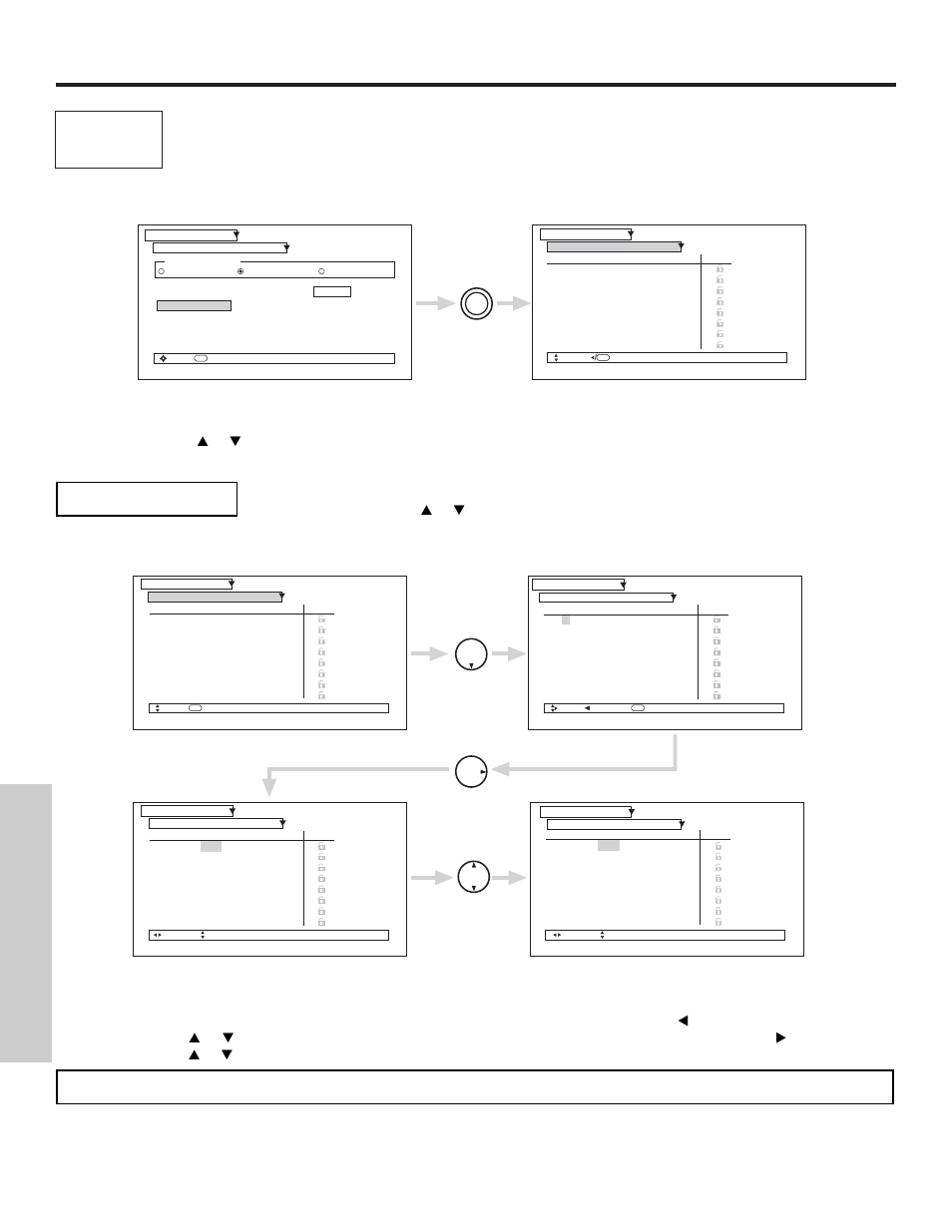 Channel manager, Channel list, On-screen displa y | Hitachi 51S500 User Manual | Page 48 / 72