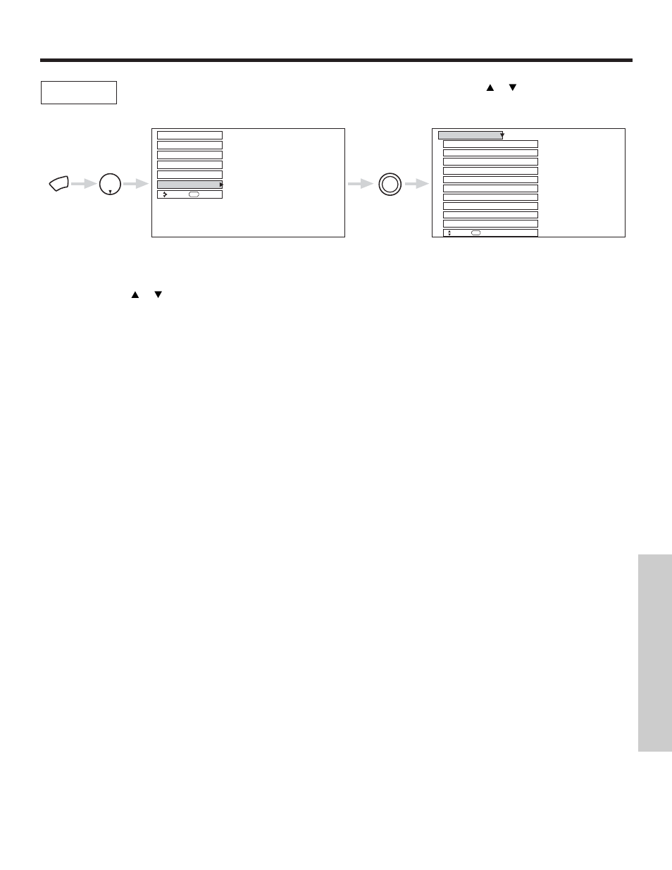 Setup, On-screen displa y | Hitachi 51S500 User Manual | Page 55 / 72