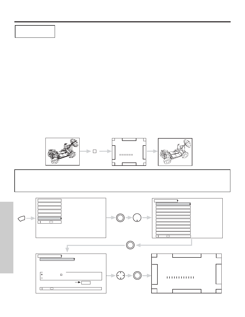 Setup, On-screen displa y, Magic focus | Hitachi 51S500 User Manual | Page 56 / 72