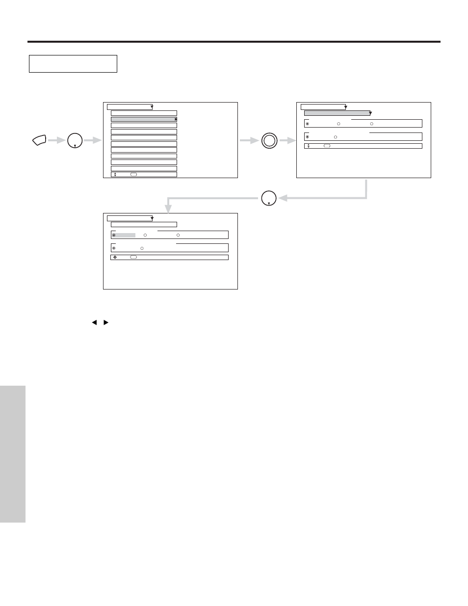 Setup, On-screen displa y | Hitachi 51S500 User Manual | Page 58 / 72