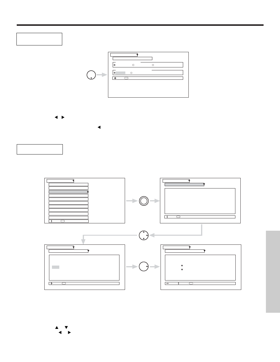 Setup, On-screen displa y | Hitachi 51S500 User Manual | Page 59 / 72