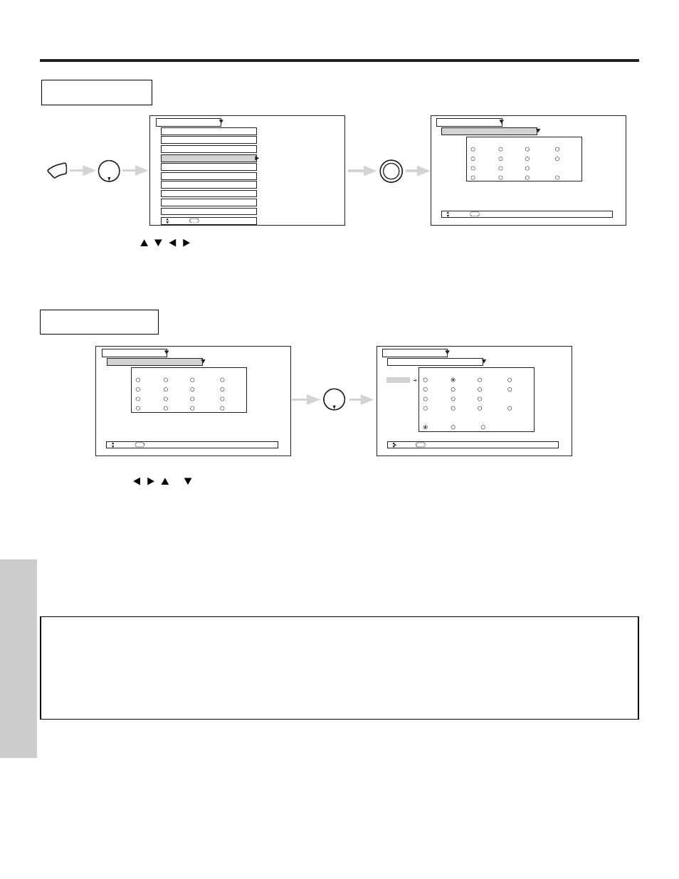 Setup, On-screen displa y | Hitachi 51S500 User Manual | Page 60 / 72