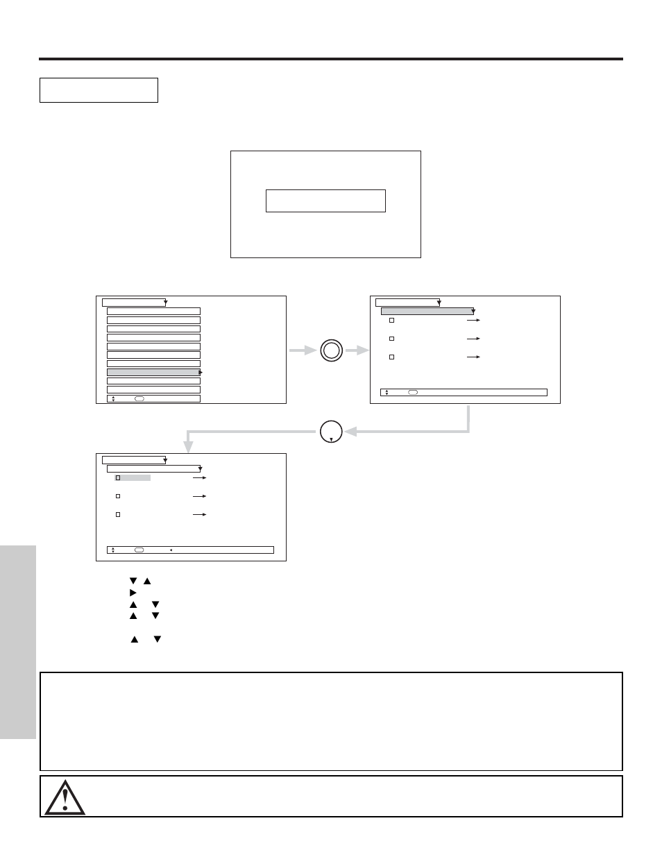 Setup, On-screen displa y | Hitachi 51S500 User Manual | Page 62 / 72