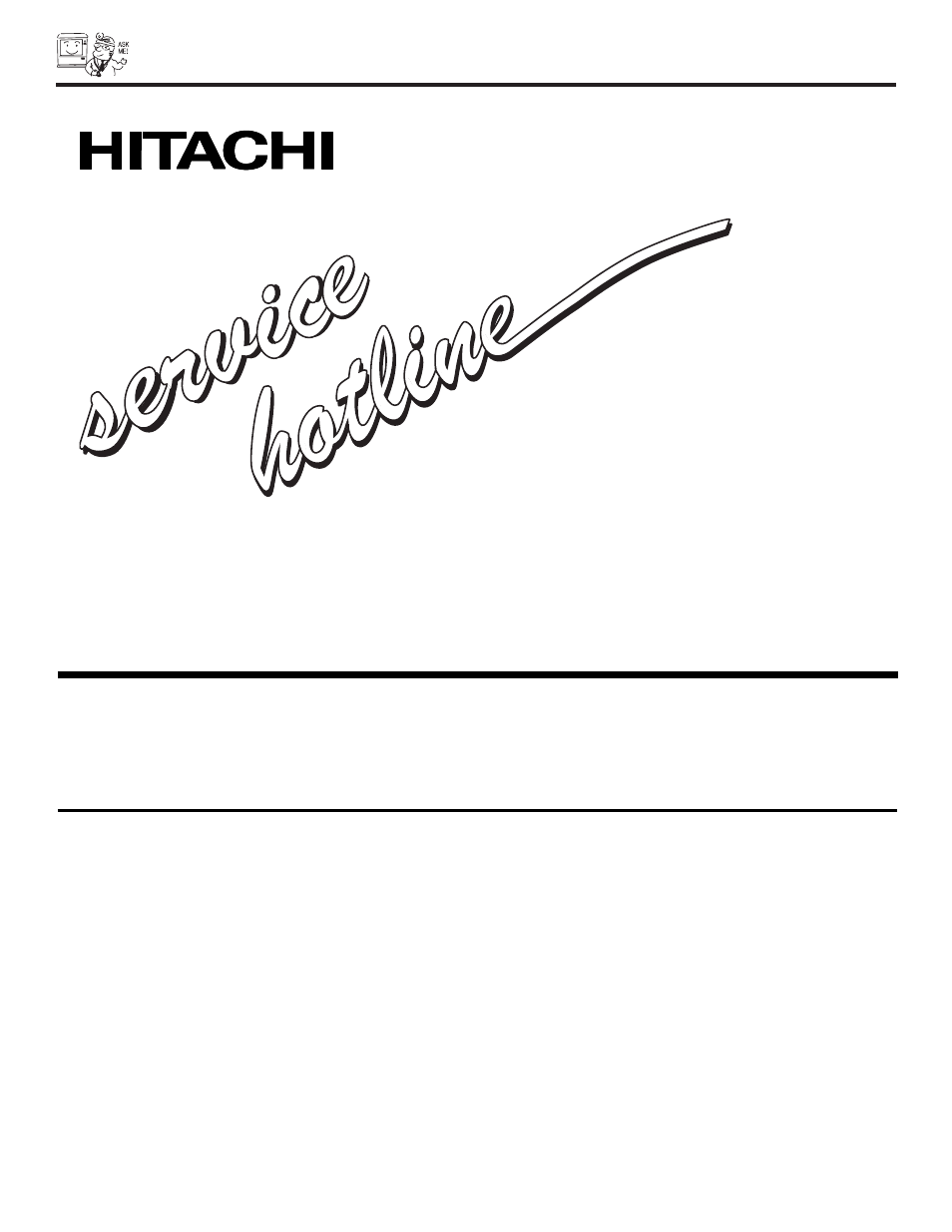 800 hitachi, Dial toll free | Hitachi 51S500 User Manual | Page 68 / 72