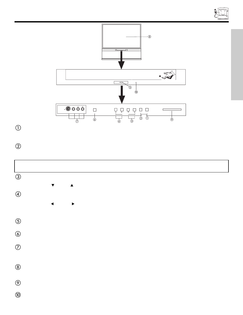 Front panel controls, First time use | Hitachi 51S500 User Manual | Page 7 / 72